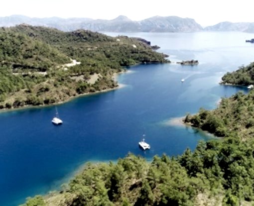 Sailing in North Side of Hisaronu Gulf